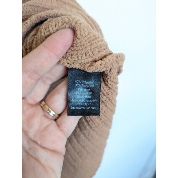 FLX Sweater Womens Extra‎ Small Tan Mature Cardigan Neutral Ribbed Casual Soft - Picture 9 of 12